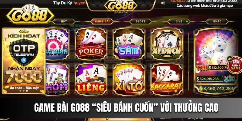 Game bài siêu bánh cuốn với thưởng cao