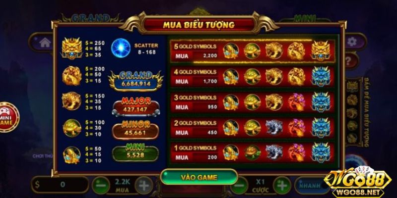 Yếu tố nổi bật của game kho báu tứ linh Go88