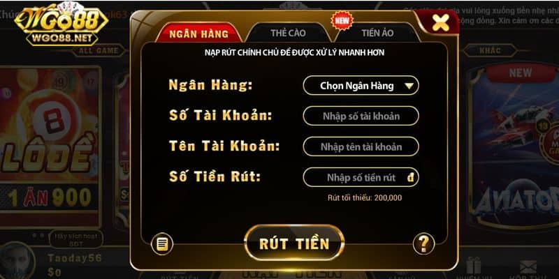 Lưu ý quan trọng khi thực hiện rút tiền